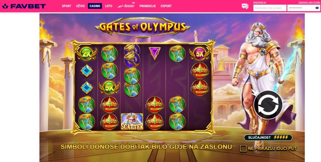 Favbet casino Gates of Olympus