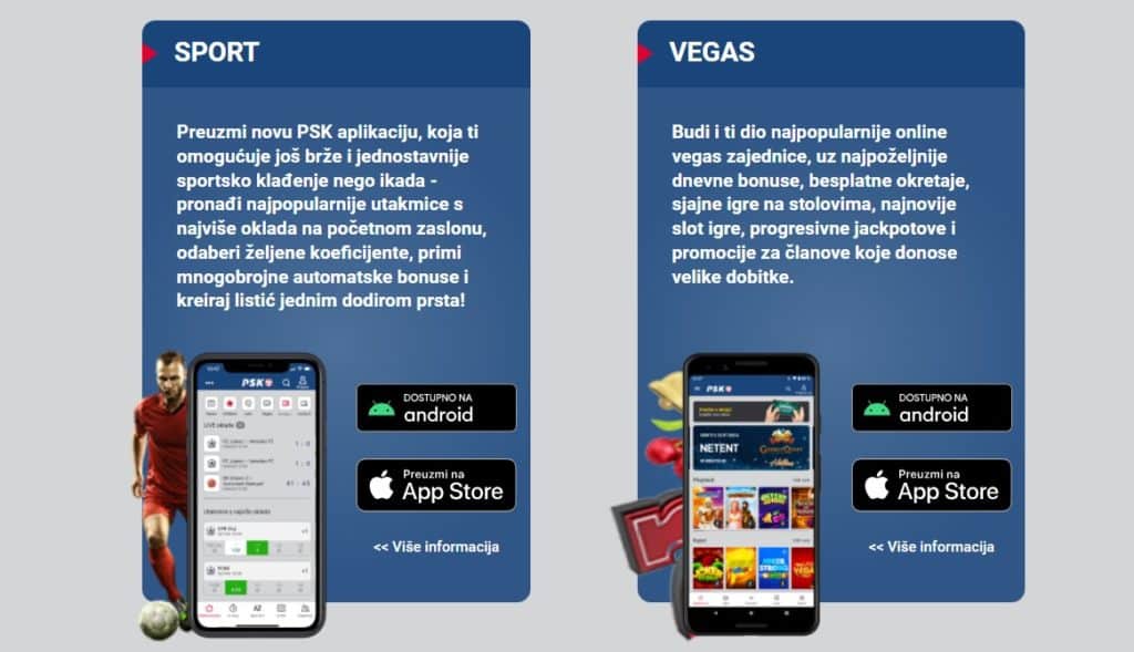 PSK casino mobilna aplikacija