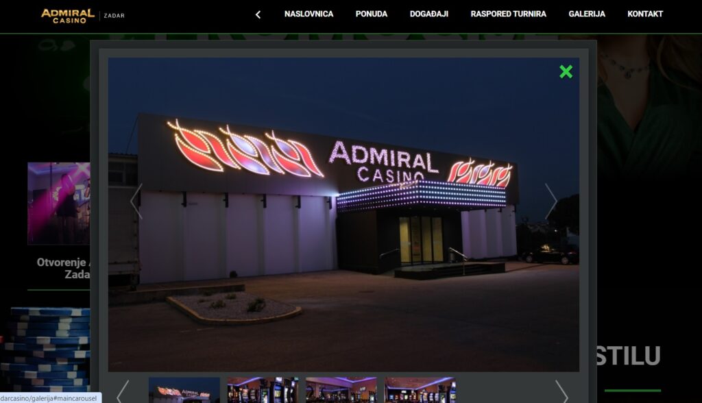 Admiral casino Zadar