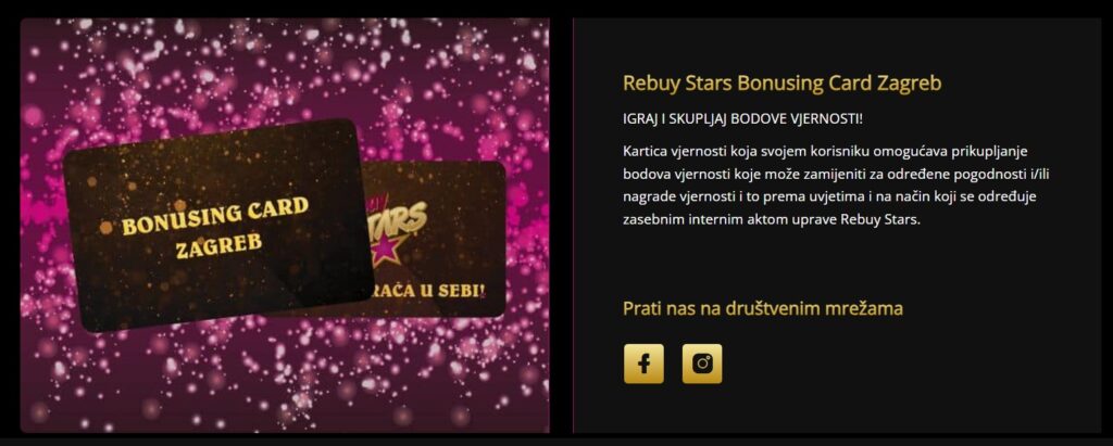 Rebuy Stars bonusing card