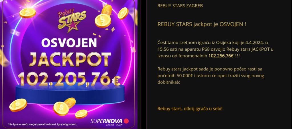 Rebuy Stars jackpot